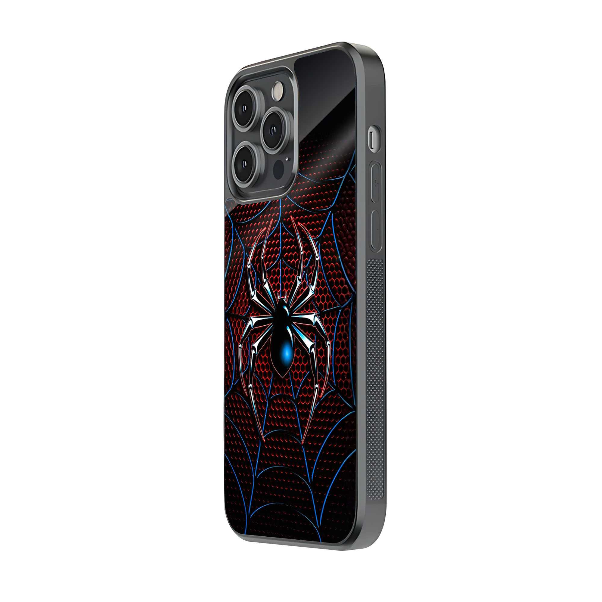 Neon Spider Emblem Glass Case