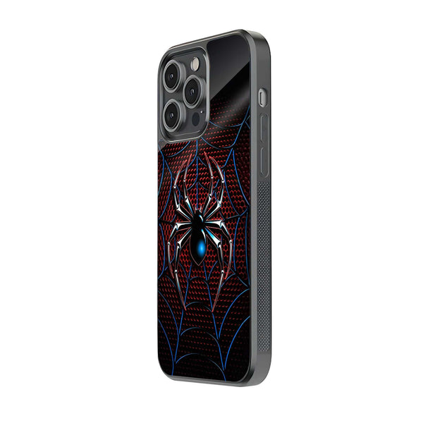 Neon Spider Emblem Glass Case