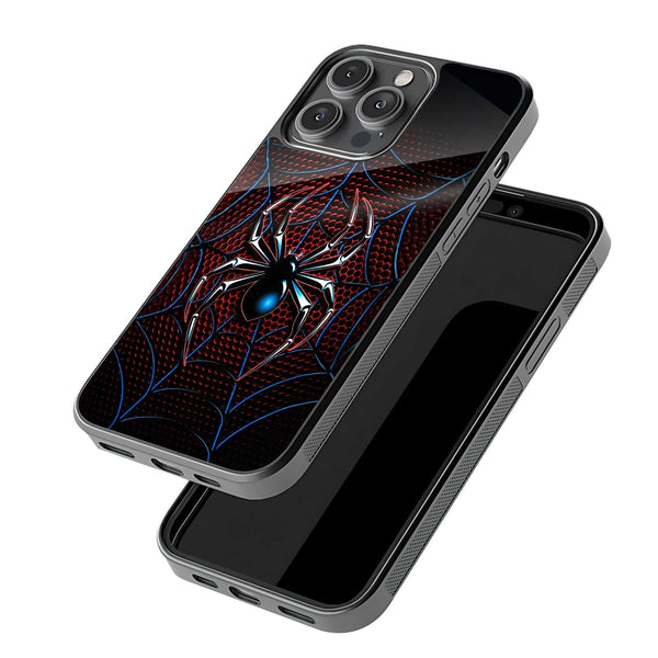 Neon Spider Emblem Glass Case
