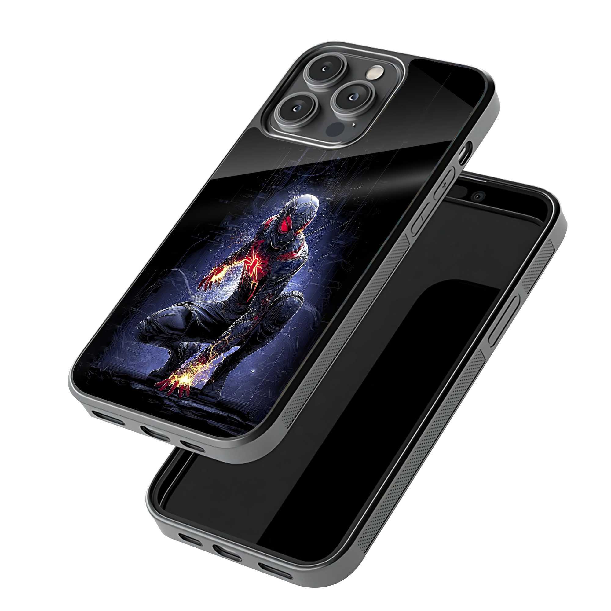 Neon Web Knight Glass Case