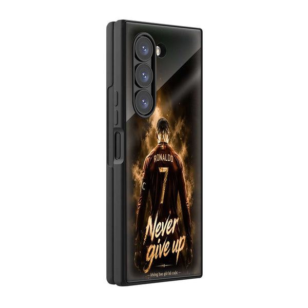 Never Give Up Samsung Z Fold Glass Case