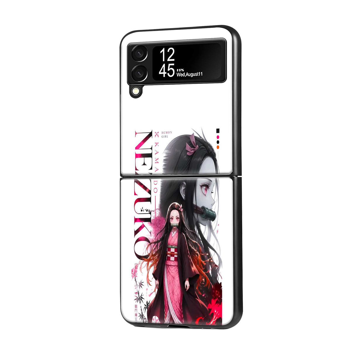 Nezuko Demon Girl Samsung Z Flip Glass Case
