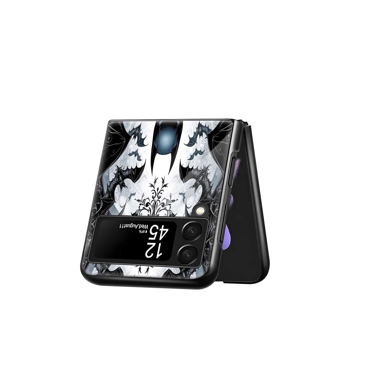 Night Hunter Samsung Z Flip Glass Case