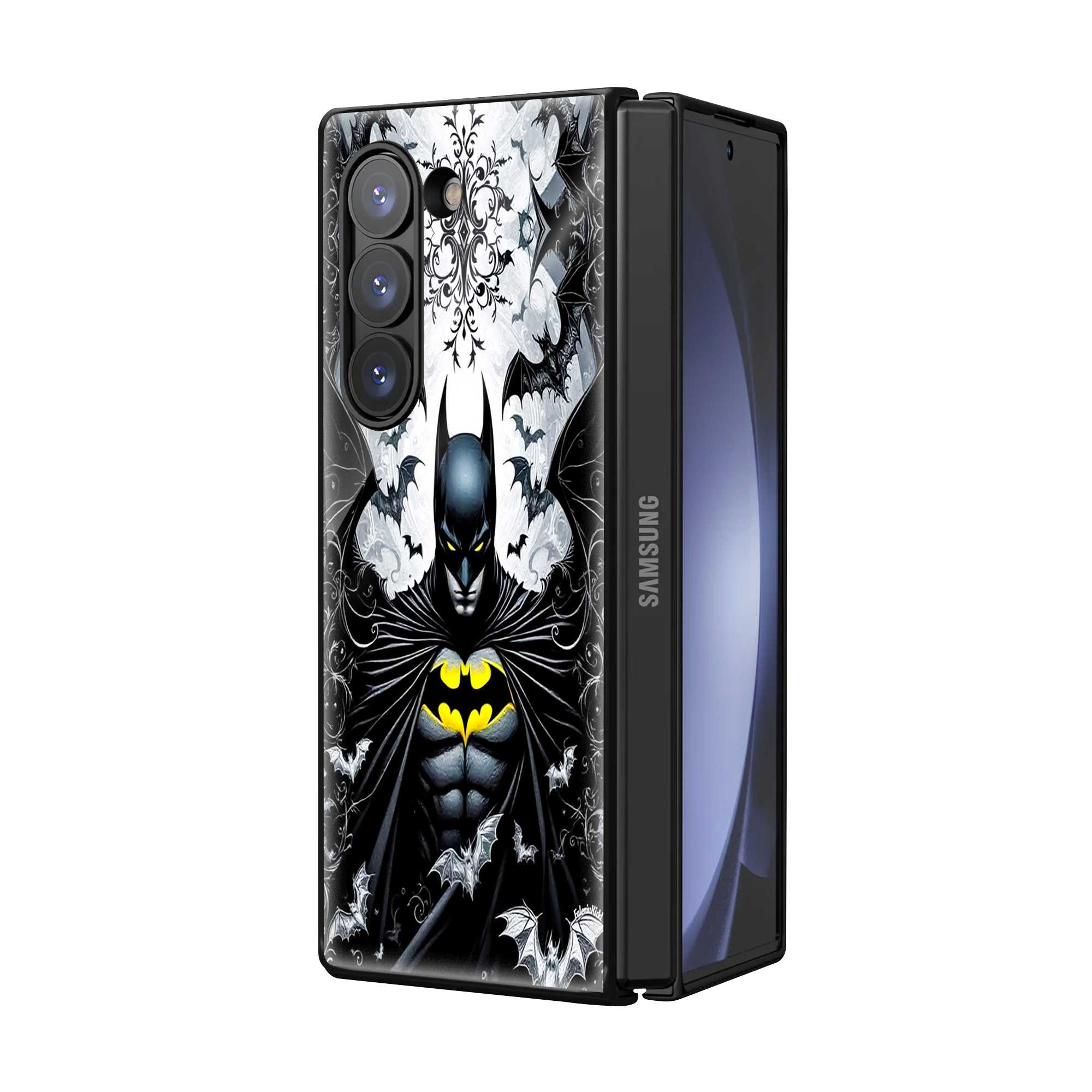 Night Hunter Samsung Z Fold Glass Case