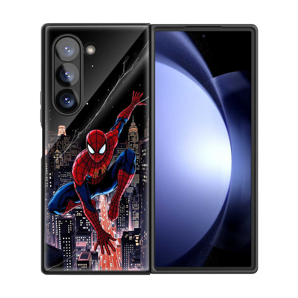 Nightscape Spidey Samsung Z Fold Glass Case