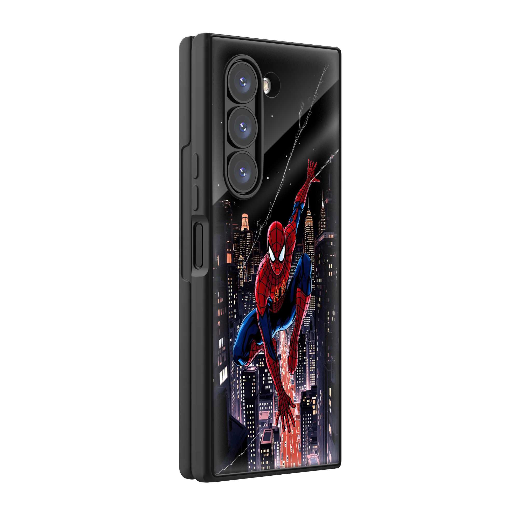 Nightscape Spidey Samsung Z Fold Glass Case