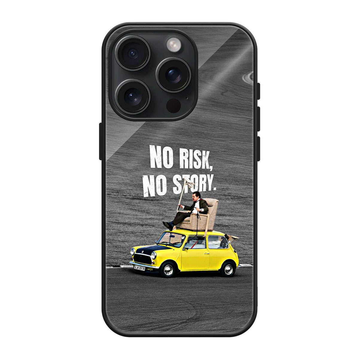 No Risk No Story Glass Case