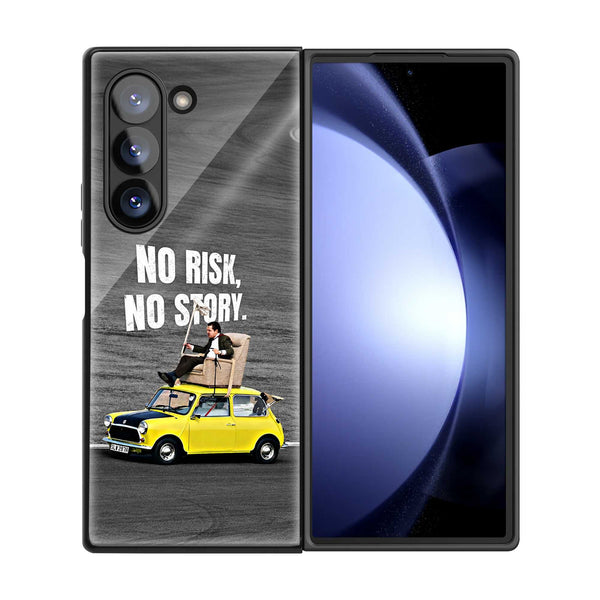 No Risk No Story Samsung Z Fold Glass Case