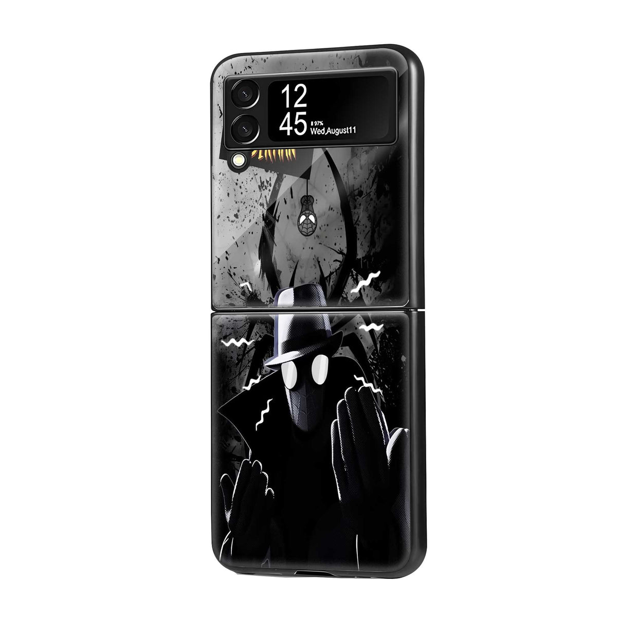 Noir Web Warrior Samsung Z Flip Glass Case