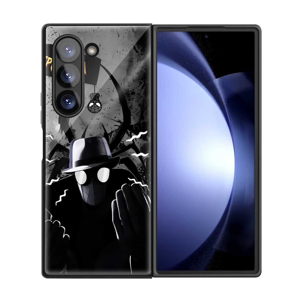 Noir Web Warrior Samsung Z Fold Glass Case