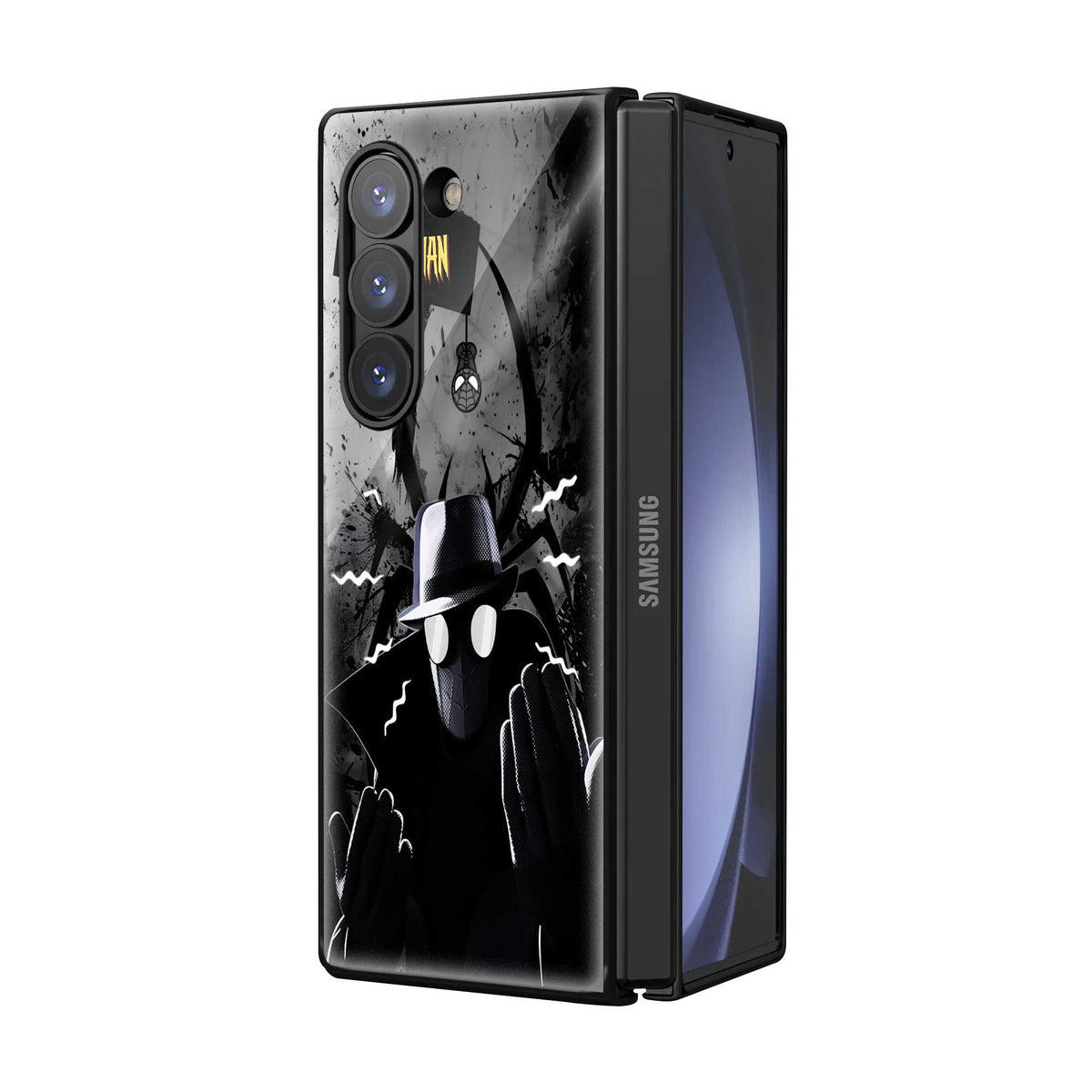 Noir Web Warrior Samsung Z Fold Glass Case
