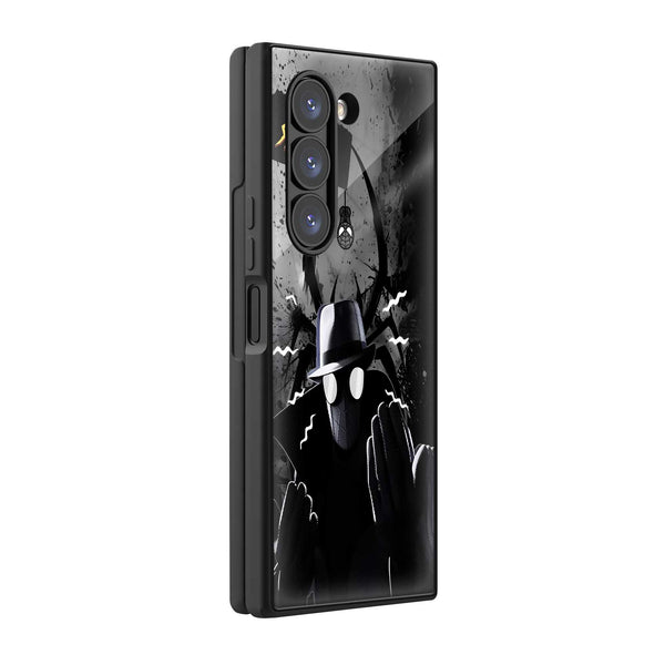 Noir Web Warrior Samsung Z Fold Glass Case