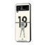 Number 18 Samsung Z Flip Glass Case