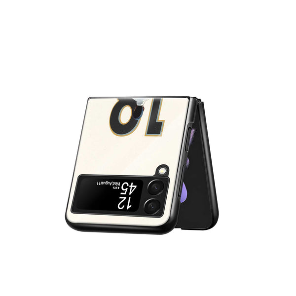 Number 18 Samsung Z Flip Glass Case