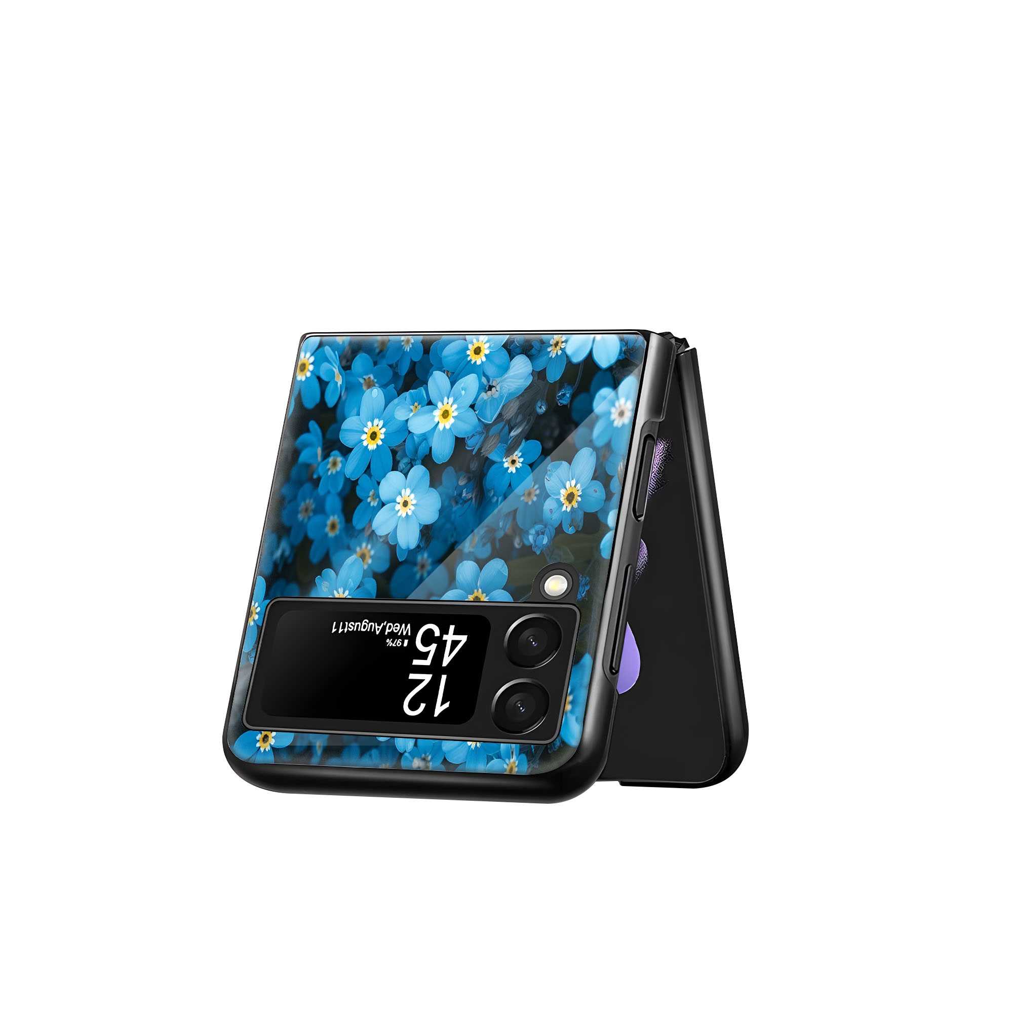Ocean Bloom Samsung Z Flip Glass Case