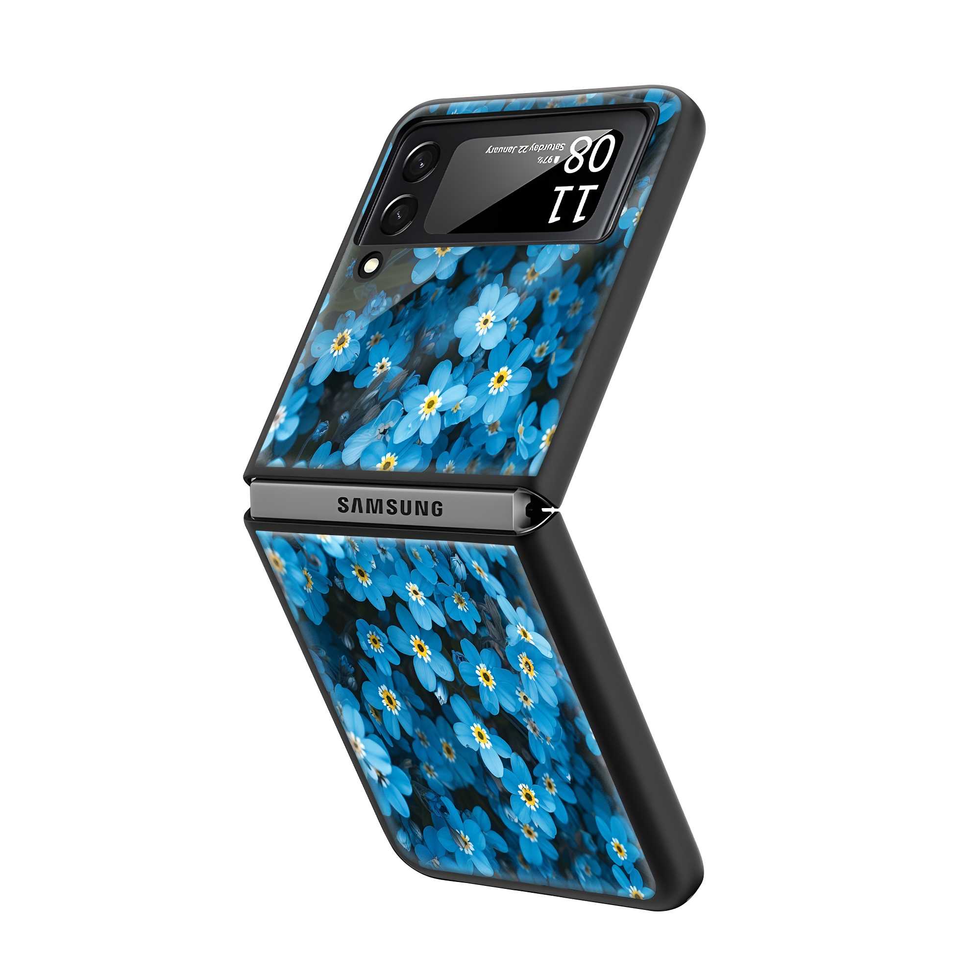 Ocean Bloom Samsung Z Flip Glass Case