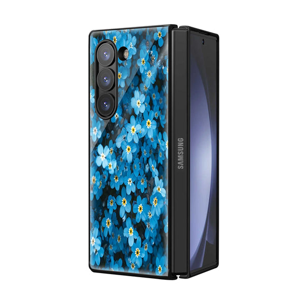 Ocean Bloom Samsung Z Fold Glass Case