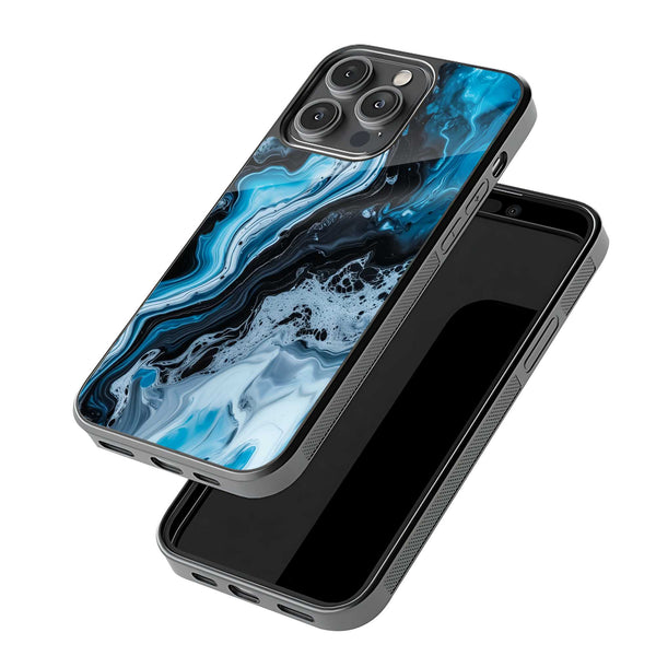 Ocean Marble Glass Case