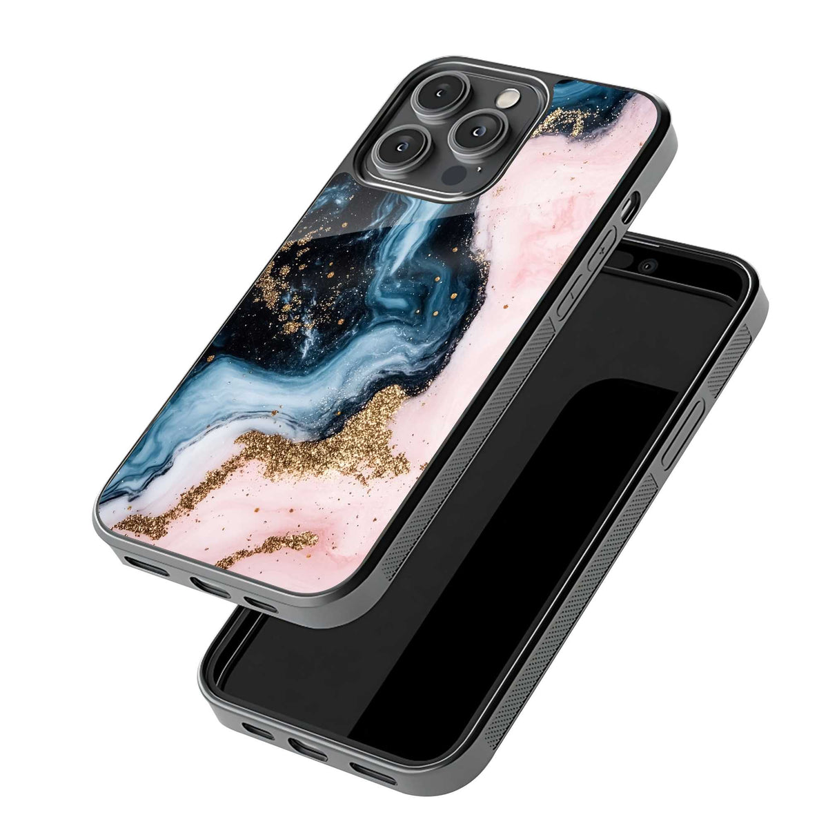 Ocean Marble Waves Glass Case