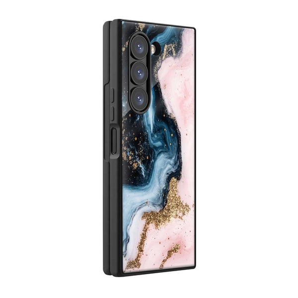 Ocean Marble Waves Samsung Z Fold Glass Case