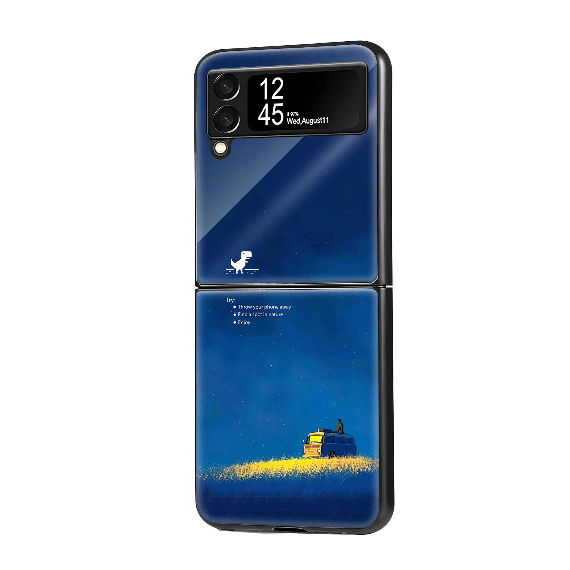 Offline Escape Samsung Z Flip Glass Case