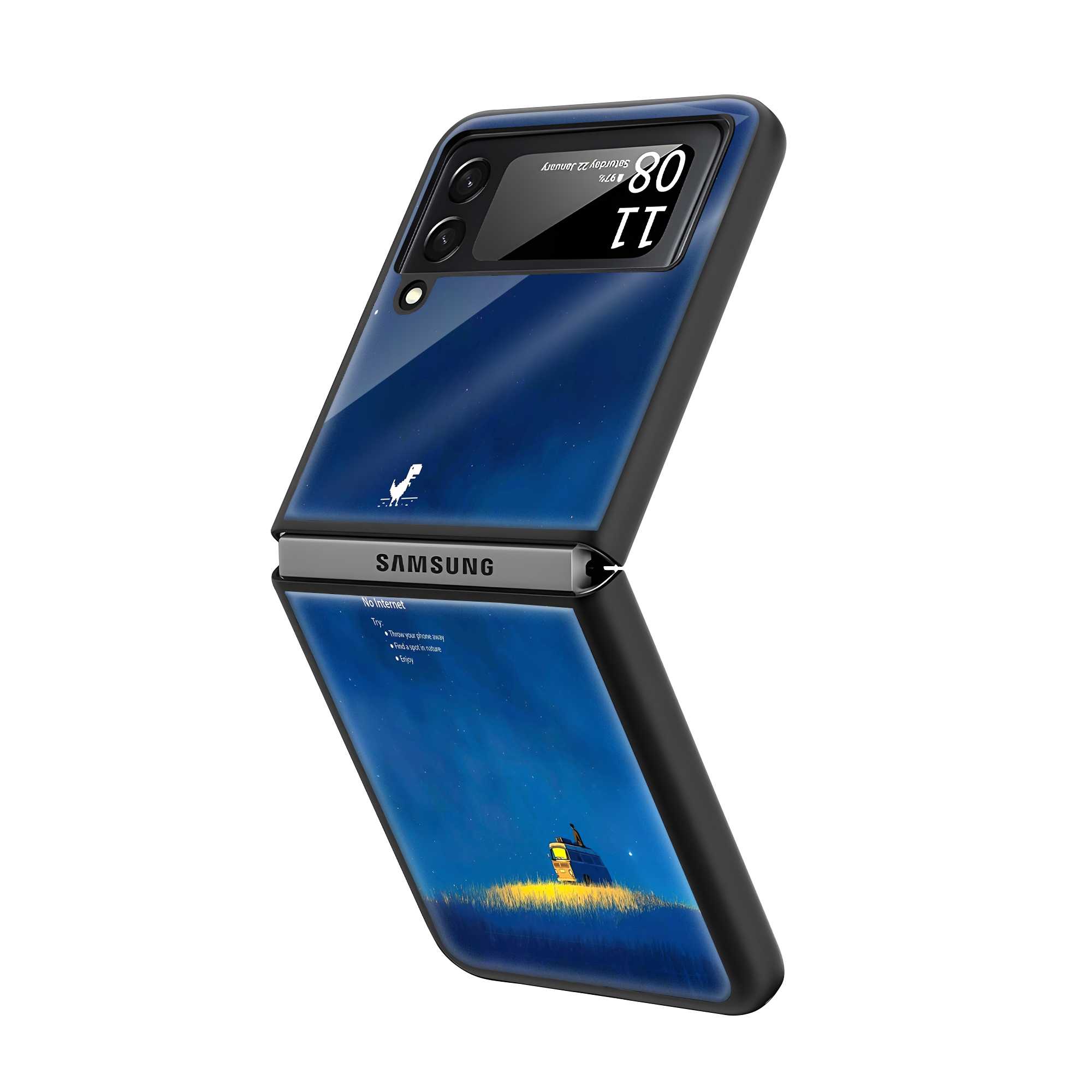 Offline Escape Samsung Z Flip Glass Case
