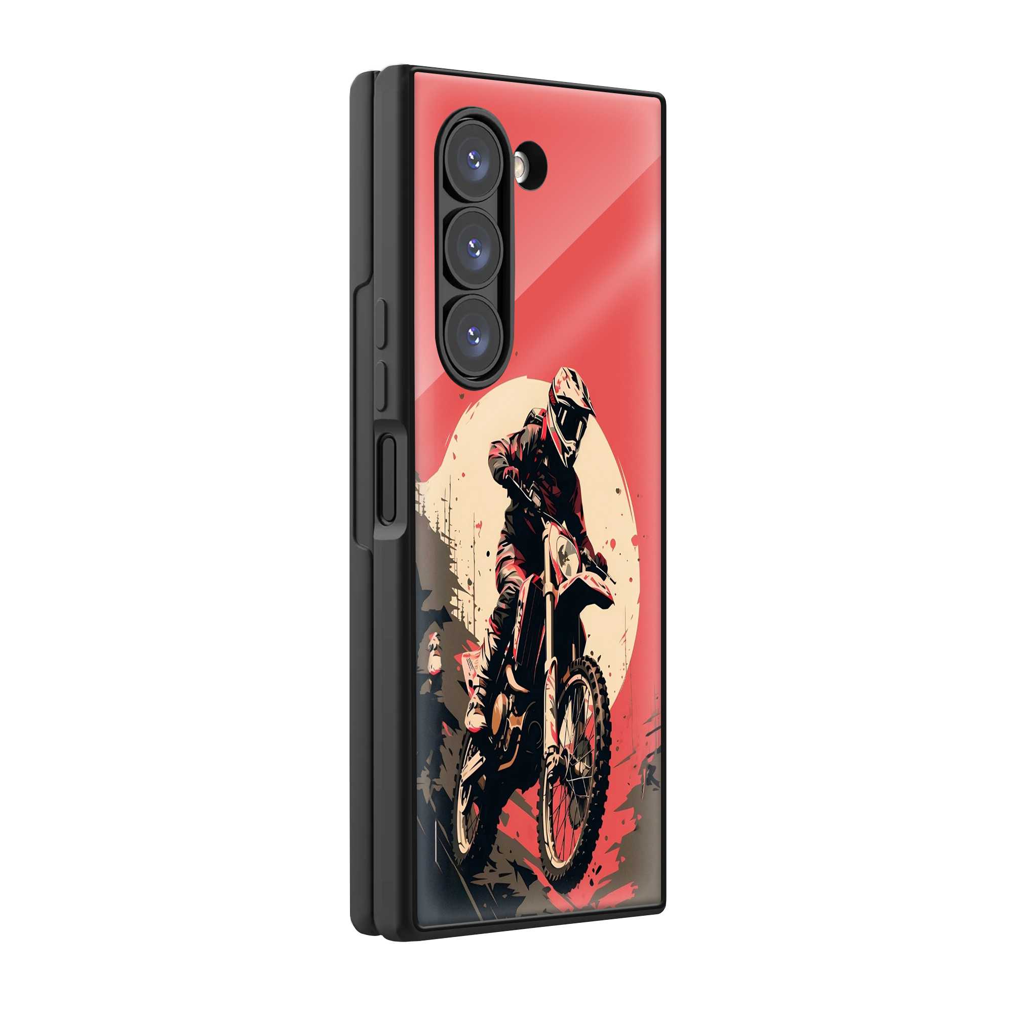 Offroad Rouge Samsung Z Fold Glass Case