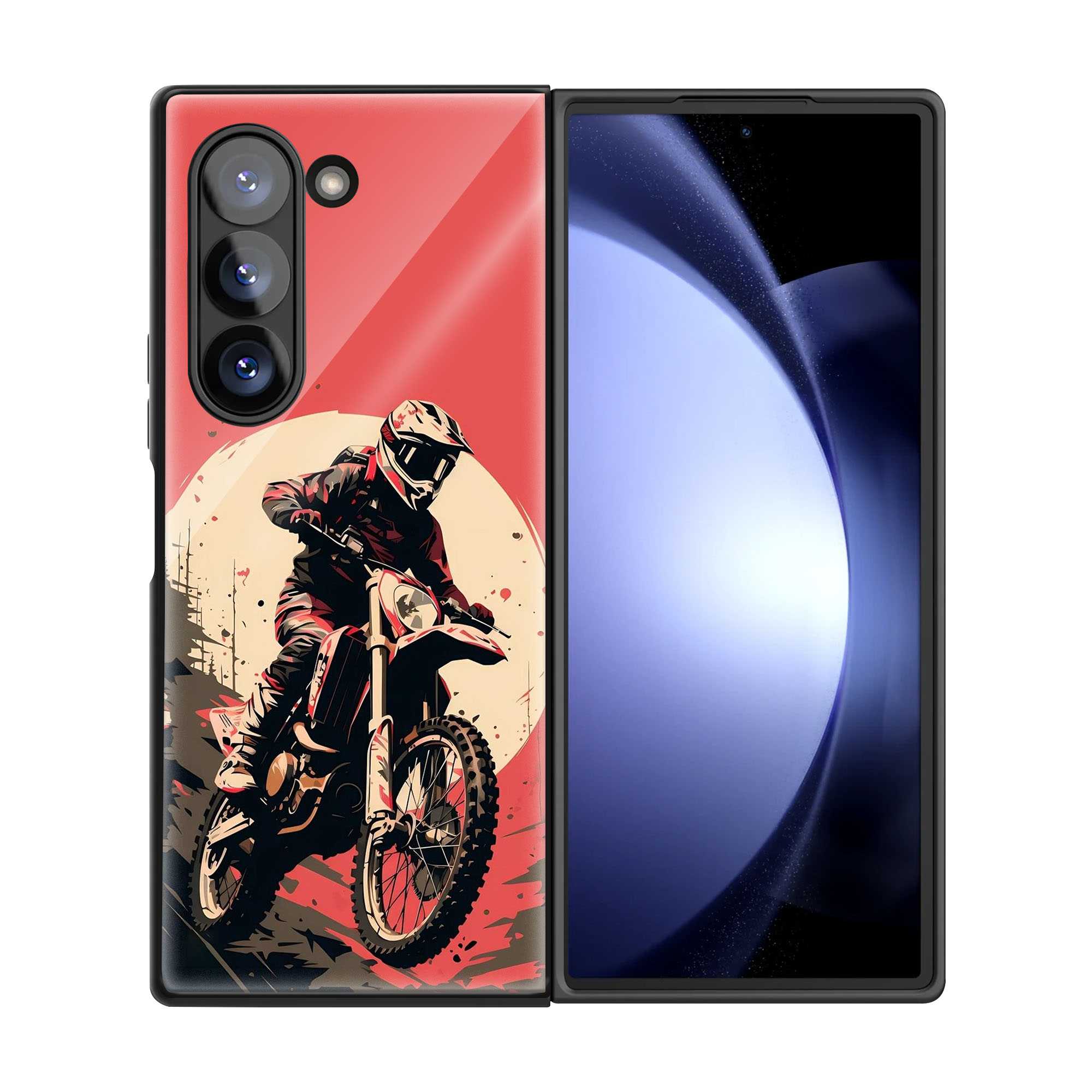 Offroad Rouge Samsung Z Fold Glass Case