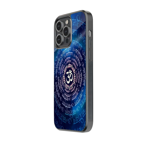 Om Cosmic Energy Glass Case