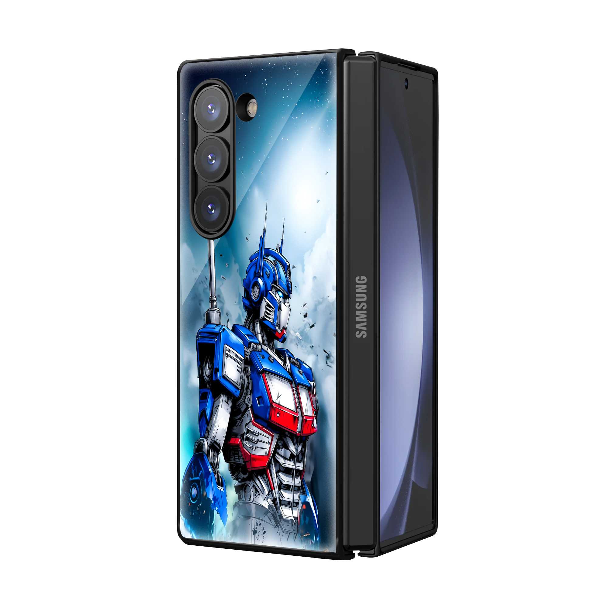 Optimus Prime Samsung Z Fold Glass Case