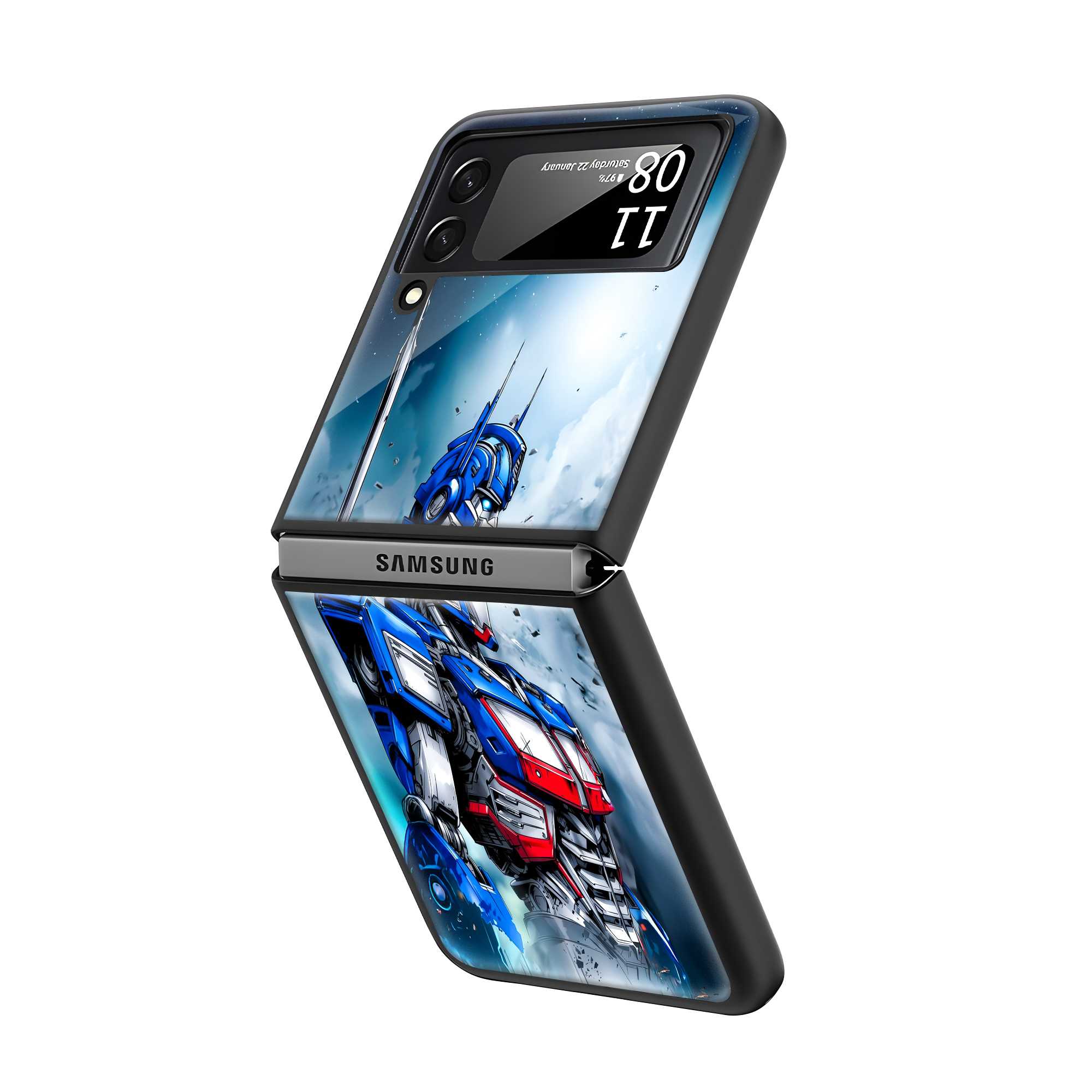 Optimus Prime Samsung Z Flip Glass Case