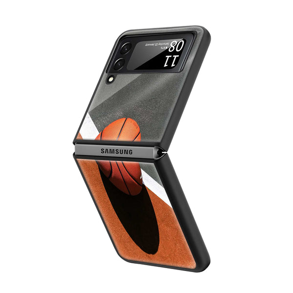 Orange Rush Samsung Z Flip Glass Case