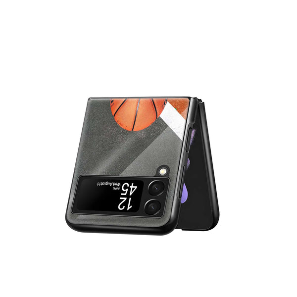 Orange Rush Samsung Z Flip Glass Case