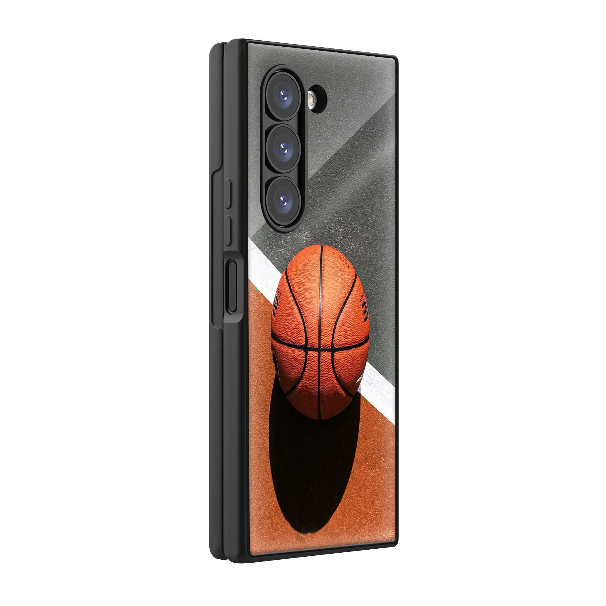 Orange Rush Samsung Z Fold Glass Case