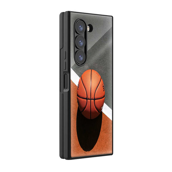 Orange Rush Samsung Z Fold Glass Case