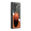 Orange Rush Samsung Z Fold Glass Case