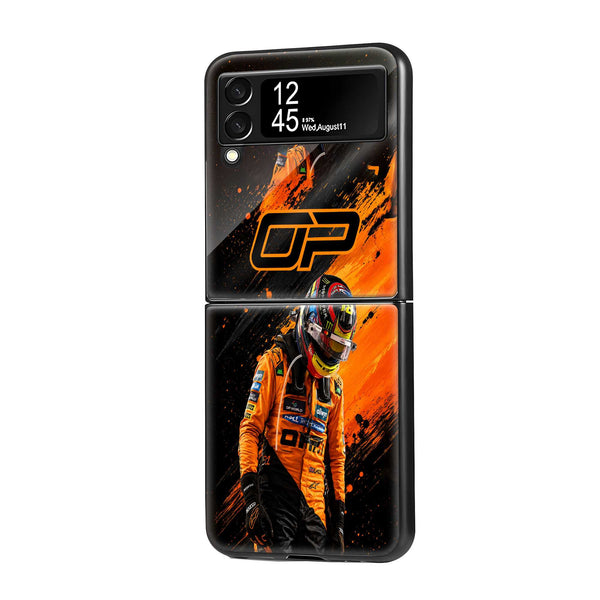 Oscar Piastri Samsung Z Flip Glass Case