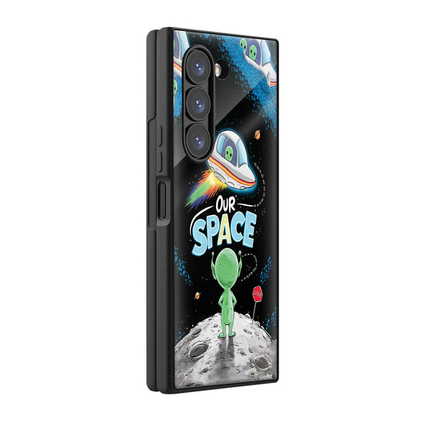 Our Space Samsung Z Fold Glass Case