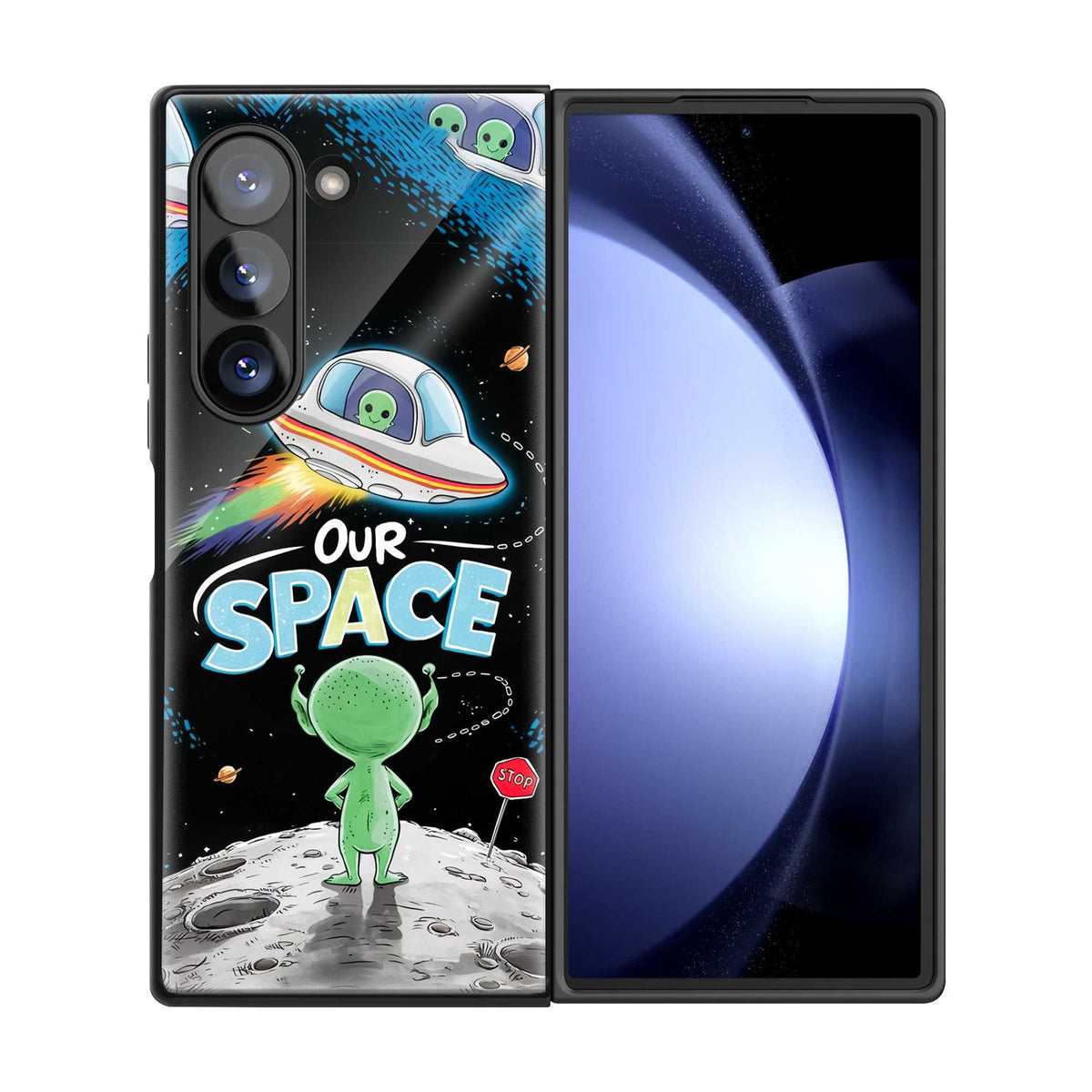Our Space Samsung Z Fold Glass Case