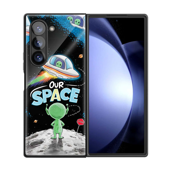 Our Space Samsung Z Fold Glass Case