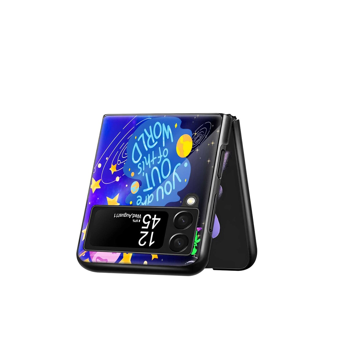 Out of This World Samsung Z Flip Glass Case