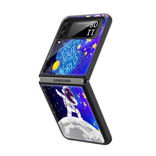 Out of This World Samsung Z Flip Glass Case