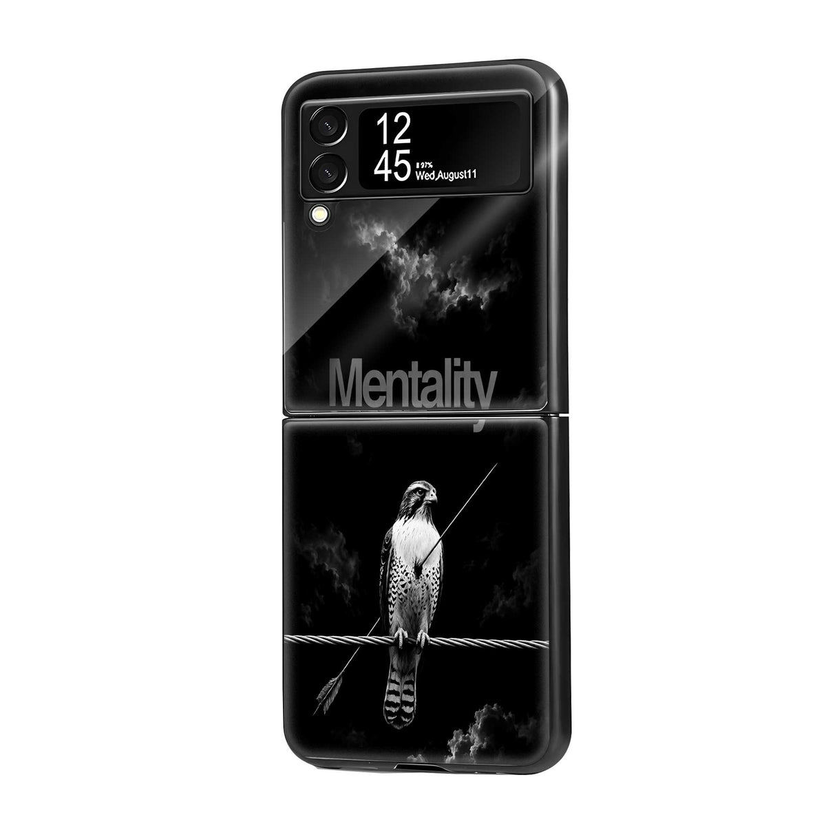 Pain Into Power Samsung Z Flip Glass Case