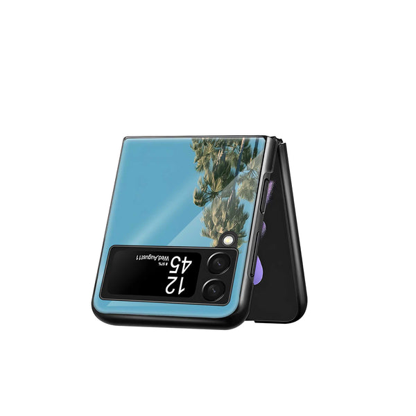 Palm Paradise Samsung Z Flip Glass Case