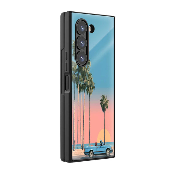 Palm Paradise Samsung Z Fold Glass Case