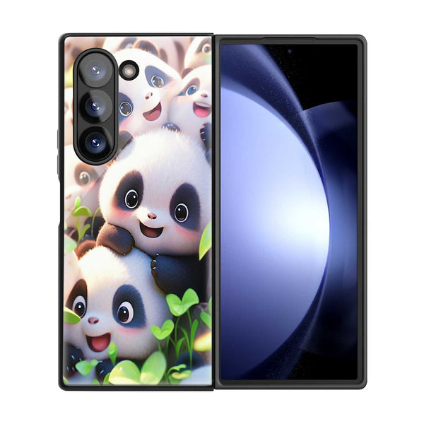 Panda Friends Samsung Z Fold Glass Case