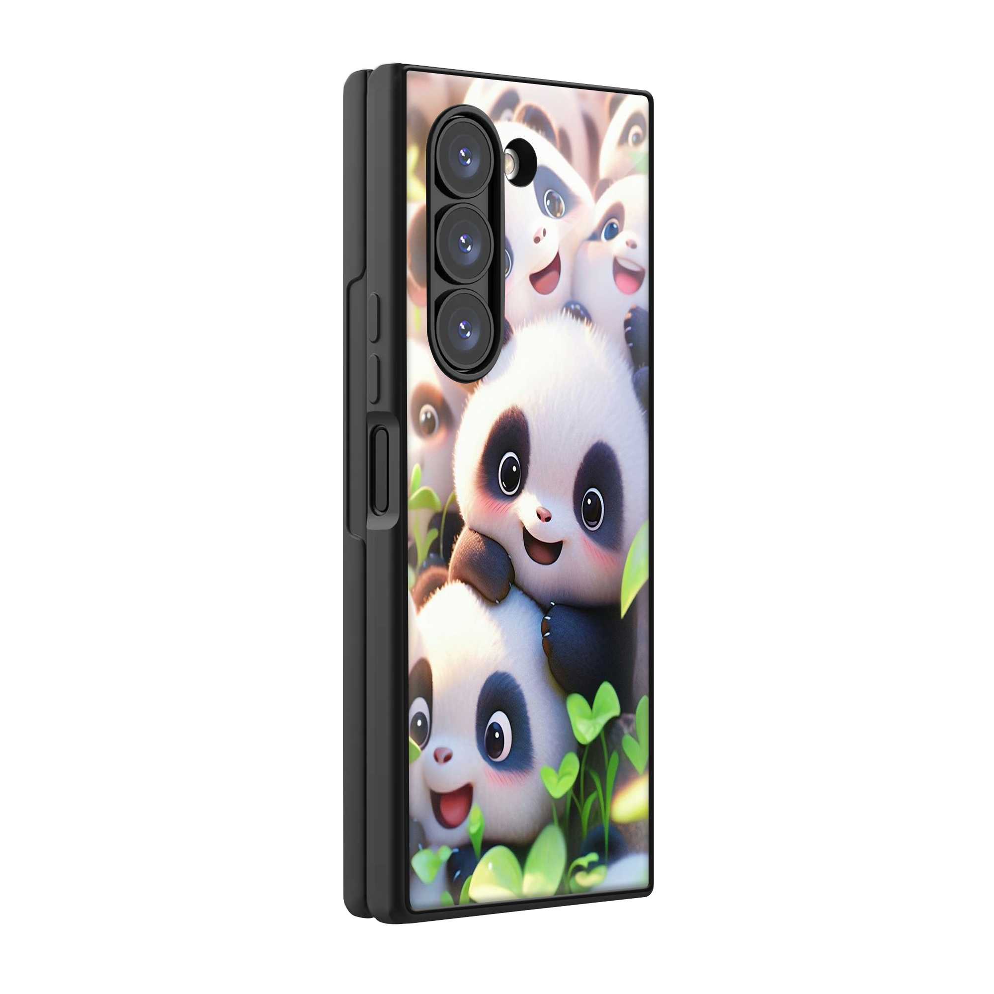Panda Friends Samsung Z Fold Glass Case