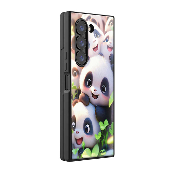 Panda Friends Samsung Z Fold Glass Case