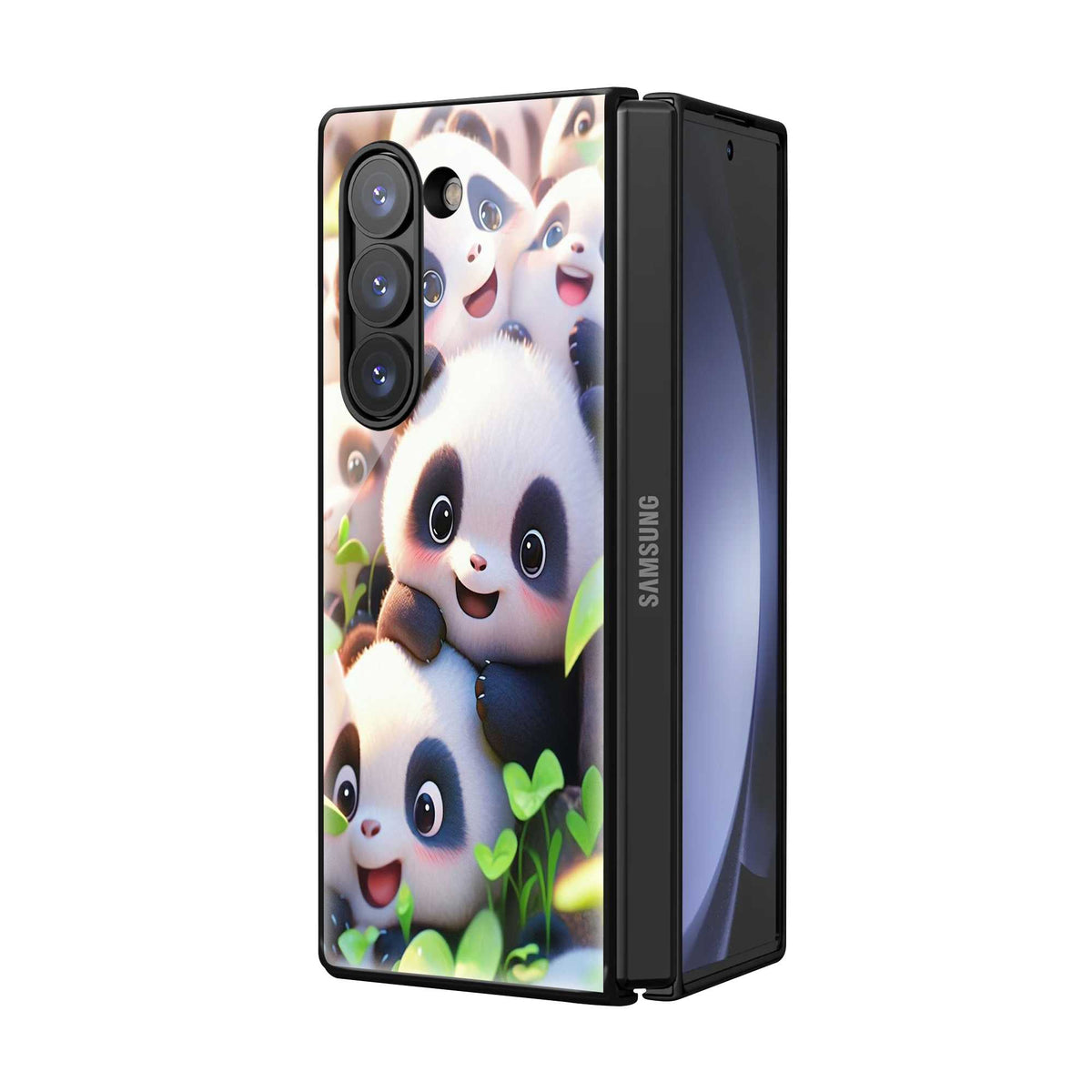 Panda Friends Samsung Z Fold Glass Case