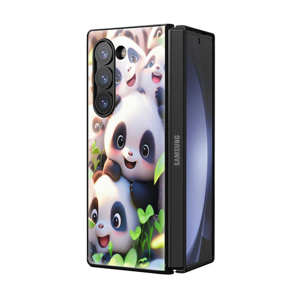 Panda Friends Samsung Z Fold Glass Case